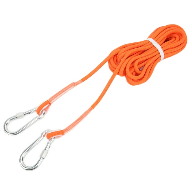 Fyydes Climbing Safety Rope,Safety Rope,Climbing Rope Static 8mm Diameter  Orange Safety Rope For Strength Training Rock Mountain Climbing Outdoor