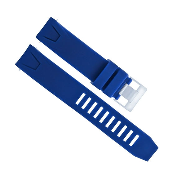 20MM Rubber Band Diver Strap Bracelet For 41MM Omega Seamaster Planet Ocean Watch Blue