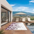 thumbnail image 3 of Red Botanical Outdoor Rug for Patio/Deck/Porch, Non-Slip Large Area Rug 6 x 9 Ft, Dragonfly Flower Leaf Retro Chinese Indoor Outdoor Rugs Washable Area Rugs, Reversible Camping Rug Carpet Runner, 3 of 8