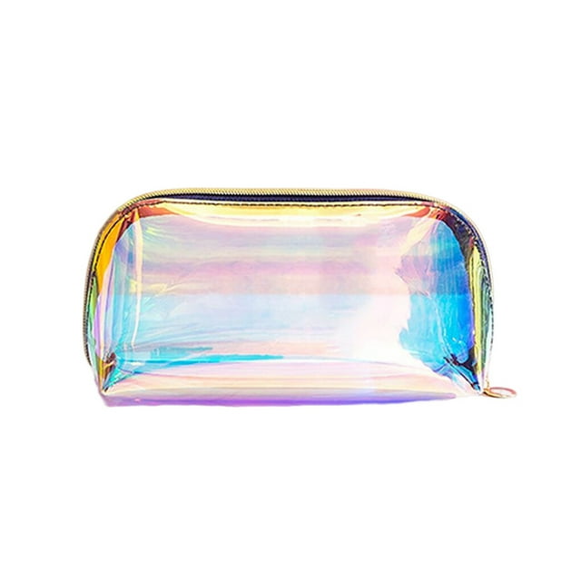 tredstone Makeup Bag Travel Portable Transparent Waterproof Toiletry Storage Holder Make Up Cosmetics Organizer Lipsticks Container Semicircular M