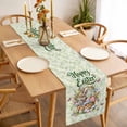 thumbnail image 3 of Table Runner 36 Inches Long for Kitchen Dining, Easter Dresser Scarf Farmhouse, Dining Table Decorations for Wedding/Parties, Spring Floral Easter Eggs Bunny Tulip Butterfly 13 x 36 In, 3 of 8