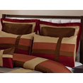 thumbnail image 2 of 8 Piece Dorsey Multicolor Patchwork Clearance bedding Comforter Set Fade Resistant, Wrinkle Free, No Ironing Necessary, Super Soft, All Size (King, Burgundy), 2 of 4