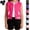 Hot Pink, variant on YOUYEDIAN Kids Sweatsuit Sleeveless Button Down Vest and Casual Solid Color Shorts Set