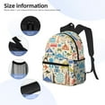 thumbnail image 5 of Easygdp Famous Places Casual Laptop Backpack, Large Capacity Schoolpack for School, Travel, Business, 5 of 8