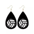 thumbnail image 6 of RSAMD Print Leather Baseball Dangle Earrings for Women Sport Softball Earrings Jewelry-#5, 6 of 8