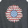 thumbnail image 3 of Instant Message - Daisy Usa Flag  - Women's Racerback Tank Top, 3 of 6