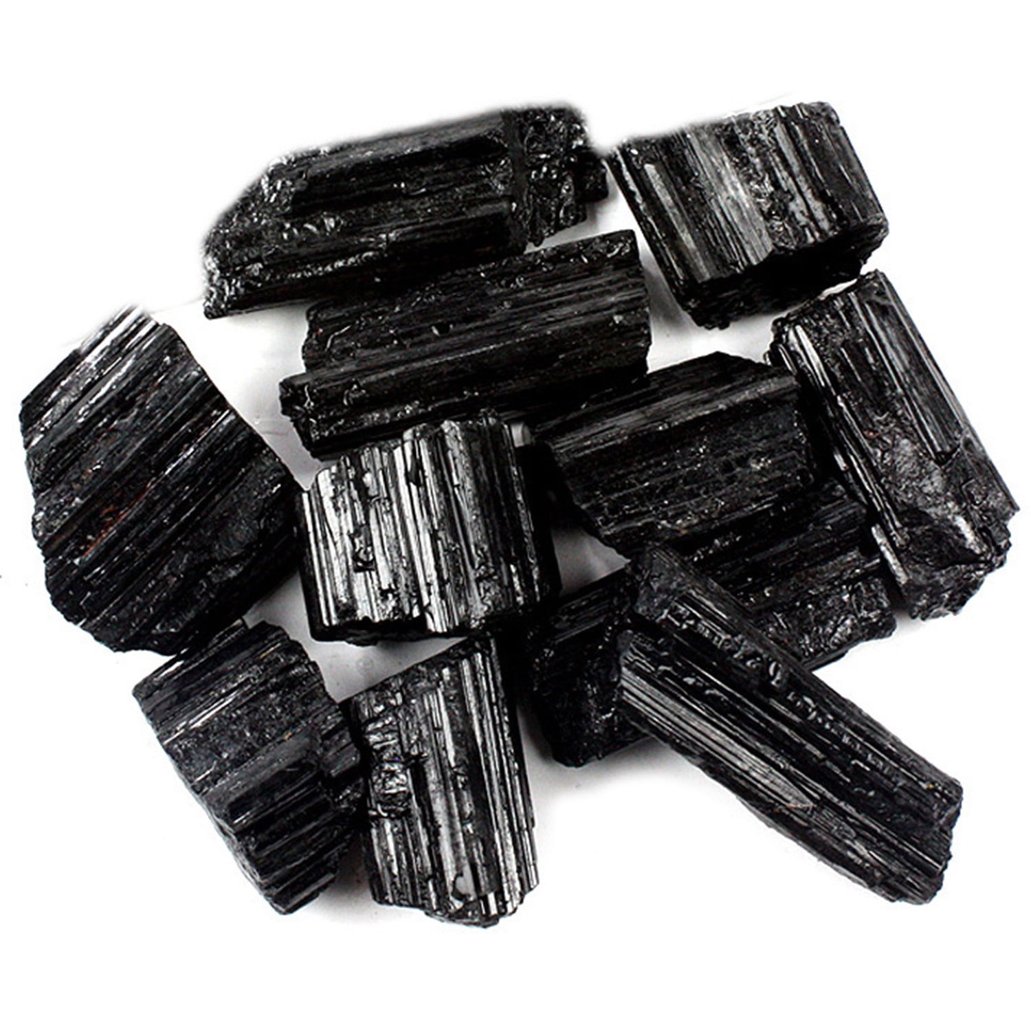 2000 Carat Bulk Wholesale Lot Natural Rough Black Tourmaline Stones Rock Crystal 