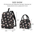 thumbnail image 2 of ALAZA Backpack Set Skull Head Elementary School Bags Student BookBag with Lunch Bag, 2 of 6