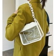 thumbnail image 2 of Kukuzhu Clear Tote Bag Purse for Women Fashion Crossbody Shoulder Bag Stadium Approved Small Clear Plastic Handbags for Travel, 2 of 7