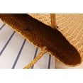 thumbnail image 5 of Nvzi Bolso de hombro tejido, bolso de mano tejido y bolso de cosméticos, bolso de mano tejido elegante para playa de verano, 13 x 0,59 x 17,72 pulgadas, marrón, 5 of 5