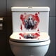 thumbnail image 4 of Fiudx Pegatina de Calavera de Halloween, Diseño Realista de Fantasma Sangriento, Material de Pvc, Fácil de Despegar y Pegar, Decoración para Baño, Oficina, Hogar, Fiesta de Terror, Incluye 1 Pegatina, 4 of 5