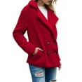 thumbnail image 3 of Women'S Winter Coats Fleece Faux Fur Shearling Oversized Trendy Jackets Warm Outerwear Clothing Red XXL, 3 of 9