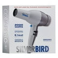 thumbnail image 2 of Conair Pro Silver Bird Professional Ceramic Hair Dryer, Ionic, 2000 Watts, Gray, 2 of 4