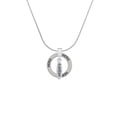 thumbnail image 2 of Delight Jewelry Silvertone Satisfied Oval Hero Ring Charm Necklace, 18", 2 of 4