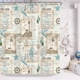 thumbnail image 5 of Drgilau Sealife Lighthouse Polyester Shower Curtain, 70" x 70" Waterproof, 5 of 5