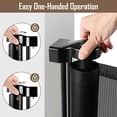 thumbnail image 4 of 185 Inch Extra Long Baby Gates for Large Openings, Retractable Baby Gates Extra Wide Retractable Dog Gate Outdoor Retractable Gate Indoor Extra Large Dog Gate, Mesh Gates for Kids Or Pets, Black, 4 of 5