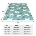 thumbnail image 3 of Vsdgher whiter Snow bear Print Ultra-Soft Micro flannel Blanket Throw Blankets for Couch Sofa, Bed (4 sizes)-50"x40", 3 of 7