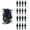 Black, variant on Creative Christmas Tree Decoration Plastic Handcrafted Elongated Pointed Ornament For Festival Atmospheres