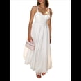 thumbnail image 1 of Vestido Midi Coral de Satén de Lujo para Mujer, Vestidos de Verano Sin Mangas con Tirantes Finos, Corsé para Fiesta de . L, 1 of 10
