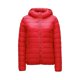 thumbnail image 1 of Chaqueta de plumón ligera de otoño e invierno para mujer, chaqueta corta con capucha de talla delgada, 1 of 6