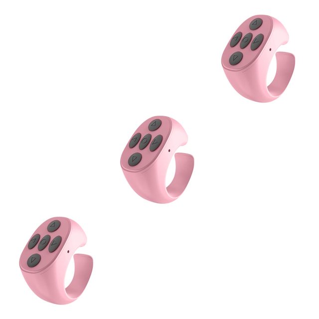 Sidaley Teléfono móvil Selfie Controller V5.3 Página inalámbrica Turning Cellphone Ring Portable Flipping Button Pink Type1 NO1