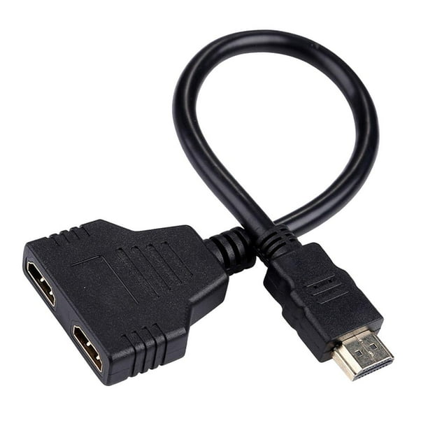 Splitter Cable Adaptador Convertidor 1 entrada 2 M 4K para TV Baoblaze Cable divisor HDMI