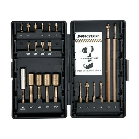 Screwdriver Bit Set,21 Pieces,1/4" Shank