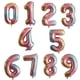 thumbnail image 3 of Globos de aluminio con forma de número digital de plata y oro rosa de gran tamaño de 16/32/40 pulgadas para decoración de fiestas de cumpleaños de adultos y niños, 3 of 5
