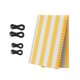thumbnail image 2 of Juego de tela de repuesto para sillas informales con kit de cordón elástico para reparación de césped y playa. Amarillo 160cm x 52cm, 2 of 8