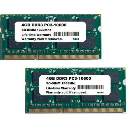 Image of 8GB KIT 2X4GB PC3-10600 1333MHz DDR3 MEMORY for Dell Latitude E6220 E6320 E6420