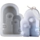 thumbnail image 1 of Moldes para velas con rostro humano de arte abstracto, moldes de resina estéreo de silicona, molde para velas 3d para fabricación de velas, moldes para decoraciones de velas para f, 1 of 4