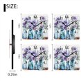 thumbnail image 3 of Square Wall Clock,Daisies In Blue Glass Bottles,Silent Non-Ticking Wall Clock Decor for Home Office Kitchen Living Room Bedroom(12inch), 3 of 4