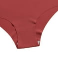 thumbnail image 4 of Womens Seamless Panties No VPL - 100% Cotton Cheeky Underwear No Show & Invisible, Red for Everyday Comfort,Size S, 4 of 5