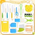 thumbnail image 2 of 17PCS Kids Cooking sets Real Cooking Montessori Kitchen Tools for Toddlers Kids Safe Knives for 2/3/4/5/6/7/8 Year Old, 2 of 6