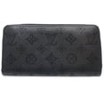 thumbnail image 1 of Pre-Owned LOUIS VUITTON Louis Vuitton Long Wallet M61867 Zippy Monogram Mahina Noir... (Good), 1 of 10