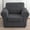 DARKGRAY, variant on Stretch Chair Sofa Slipcover – Spandex Jacquard Non Slip Soft Couch Sofa Cover, Washable Furniture Protector with Non Skid Foam and Elastic Bottom for Kids (Chair, Wine)