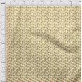 thumbnail image 3 of oneOone Tissu Polyester Lycra Moutarde Foncé Floraux Matériel de Robe Tissu Imprimé Tissu au Mètre 56 Pouces de Large, 3 of 4