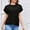 Black, variant on Njoeus Womens Black Shirt White Blouses for Women Dressy Women's Short Sleeve Round Neck T Shirt Front Twisted Tunic Tops Casual Loose Fitted Comfy Blouse S-Xxl Work Office Clothes Women Summer Saving