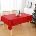 thumbnail image 2 of Rectangle Table Cloth, Waterproof Heavy Duty Vinyl Tablecloths, Wipeable Washable Table Cover for Kitchen and Dining Room (Beige, 52" X 70"), 2 of 8