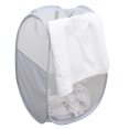 thumbnail image 1 of Pop-up Laundry Basket with Side Pockets Foldable Laundry Basket with Side Pockets Capacity Dirty Clothes Storage Basket Breathable Mesh for Sorting, 1 of 8