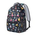 thumbnail image 2 of Princess and Castle Blue Pattern Backpack for School, Cute School Bag with Adjustable Shoulder Straps and Padded Back, 15.3"x11"x6.7", 2 of 5