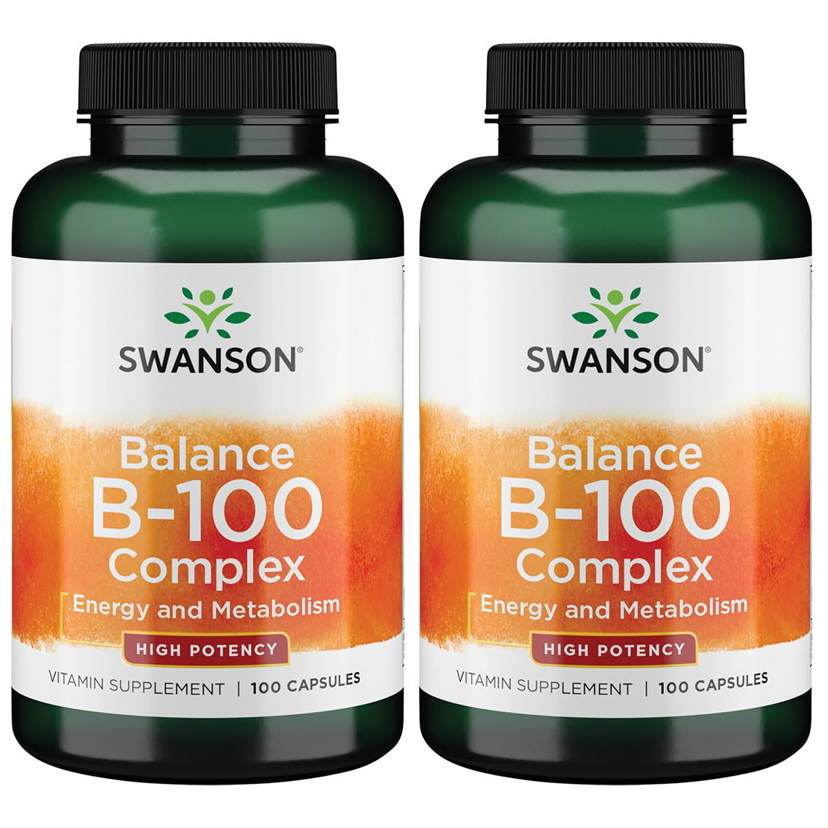 Swanson Balance B100 Complex High Potency 100 Caps 2 Pack