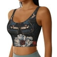 thumbnail image 2 of Sikiie Midnight Butterfly Floral Dream Sports Bra for Women, Sports Bra Athletic Running Sports Bra, Workout Bra, Yoga Bra-Large, 2 of 8