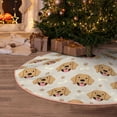 thumbnail image 6 of Kdxio Labrador Retriever Dog Print Christmas Tree Skirt Christmas Xmas Tree Skirts Mat for New Year Holiday Christmas Party Decorations-30", 6 of 7