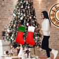 thumbnail image 5 of 10PCS Christmas Stocking Goodie Bag Bulk Socks Fireplace Decor Sock Hanging Socks Hanging Sock Decor 14X6.3Inch Red, 5 of 5