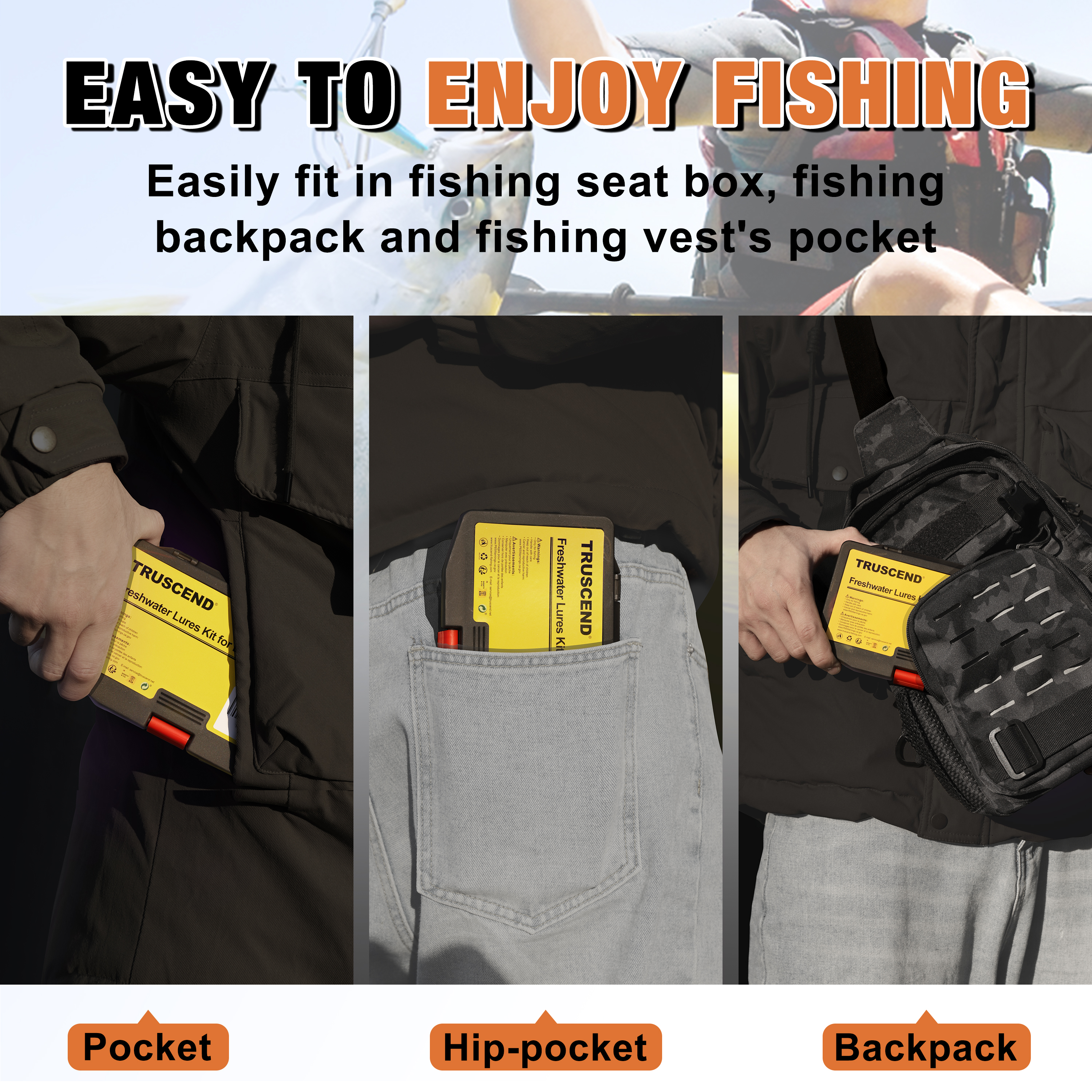 Truscend 139-Piece Fishing Tackle Box Kit photo 6