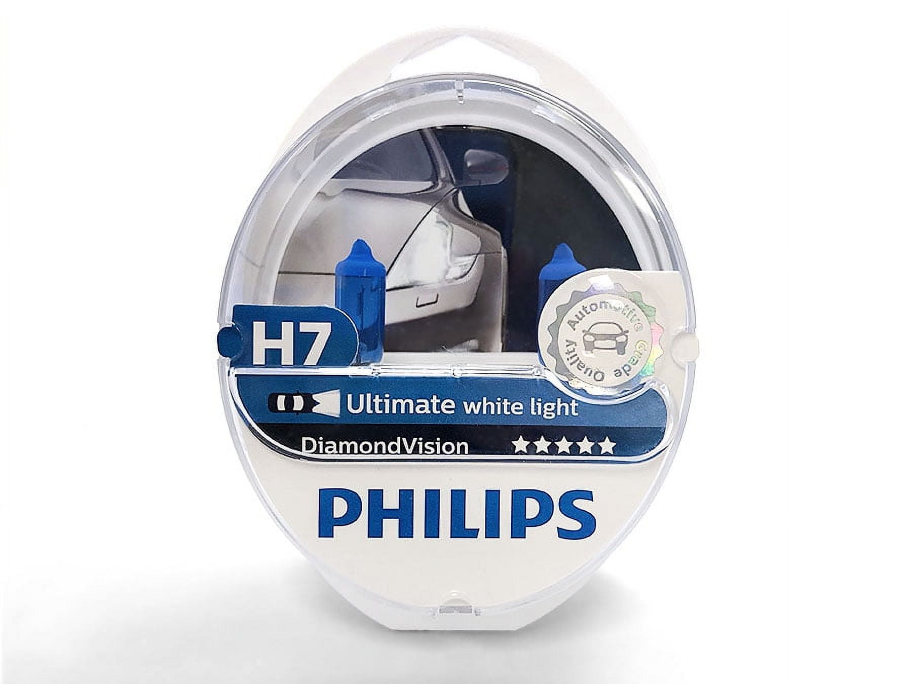 Philips H7 12V 55W Diamond Vision 5000K Xenon White Car Halogen Original  Headlight Auto Bulb Genuine Bright Lamp 12972DVS2, Pair - AliExpress