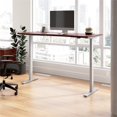 thumbnail image 1 of Scranton & Co Engineered Wood 72W Adjustable Standing Desk in Hansen Cherry, 1 of 7