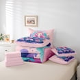thumbnail image 6 of Manfei Cartoon Mermaid Girl Twin Bedding Sets 7-Piece,Ocean Princess Bedding Comforter Set Microfiber,Kawaii Sea Animal Breathable Sheet Sets,Ultra Soft Home Decor,Reversible, 6 of 8