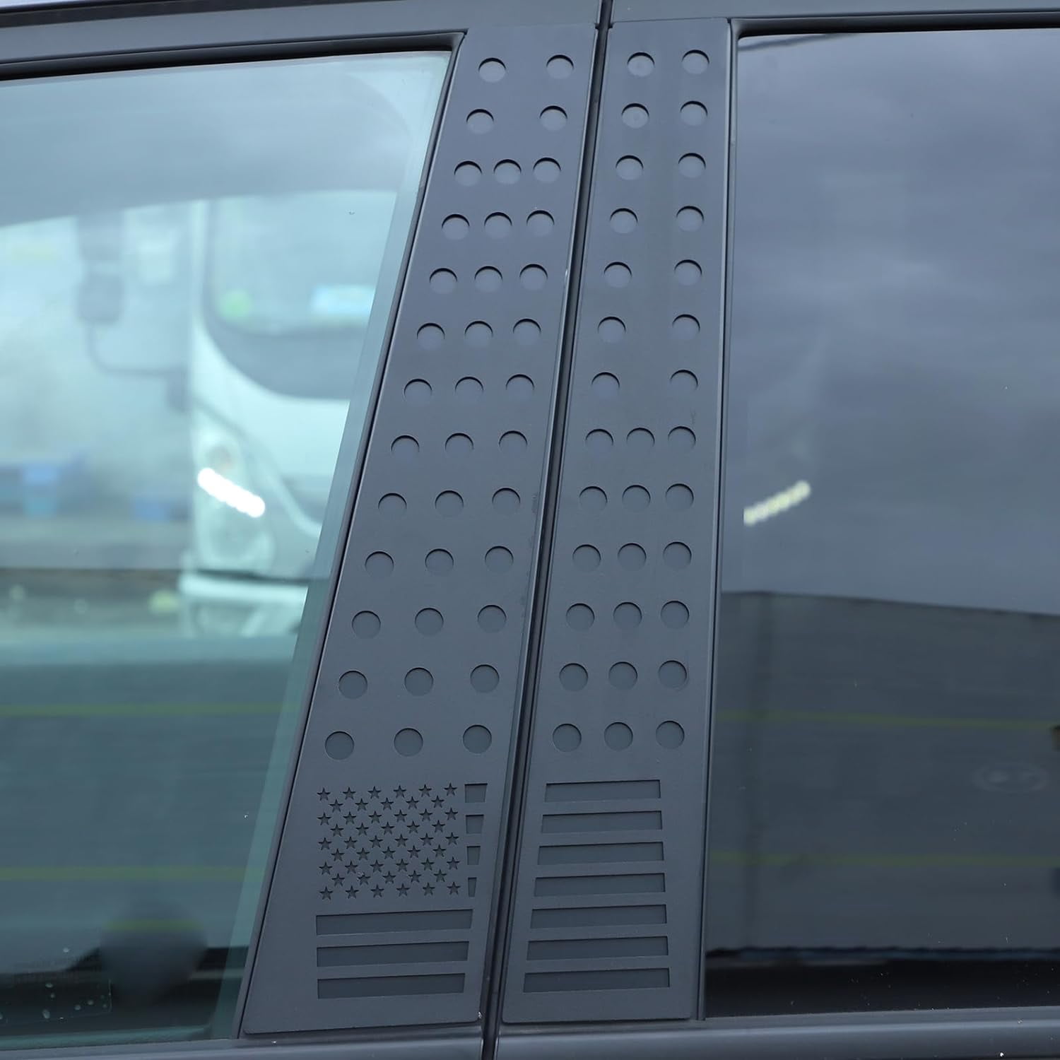 TINKI For Honda Pilot 2016-2022,Honeycomb Decorative Panel,Door Centerpillar Window Honeycomb Decorative Panel Car Accessories
